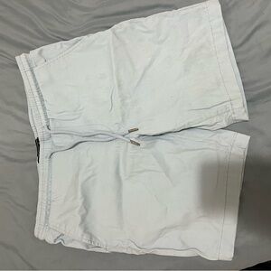 Men’s pale blue drawstring shorts